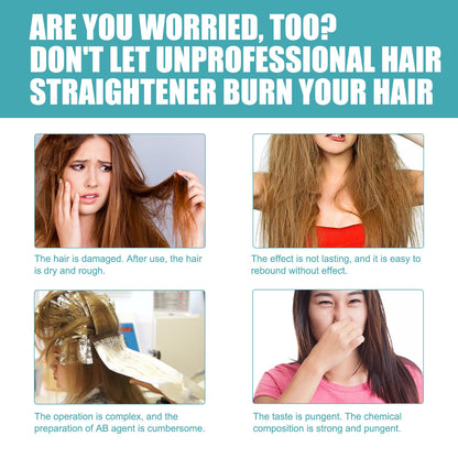 🔥Tidsbegränsat erbjudande, köp mer och få mer🔥Silk and Keratin Treatment Hårrätande kräm