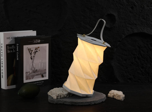Hopfällbar Lampa Med Handtag
