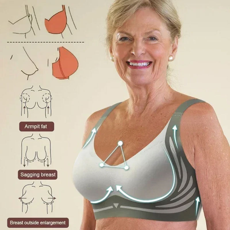 Osta 2 saat 1 ilmaiseksi (3kpl)❤️Anti-Sagging Wire Free Push-Up Bra