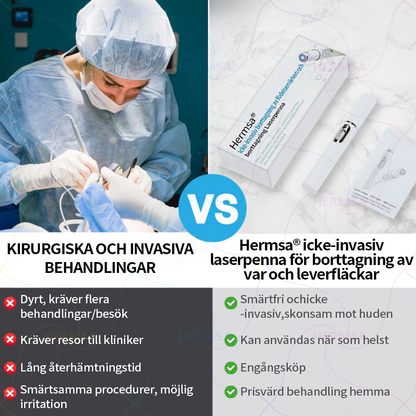 Hermsa® icke-invasiv laserpenna - för borttagning av födelsemärken och vårtor (🔥 Sista dagen - 80% REA)