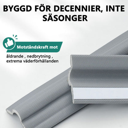 Tätningslist för skjutdörrar och fönster, ljudisolerad självhäftande spalt, vindtät dammtätningslist