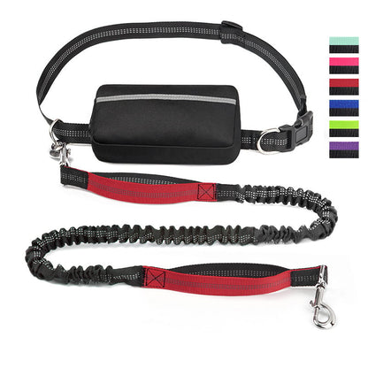 Handsfree Hundkoppel med Praktisk Midjeväska