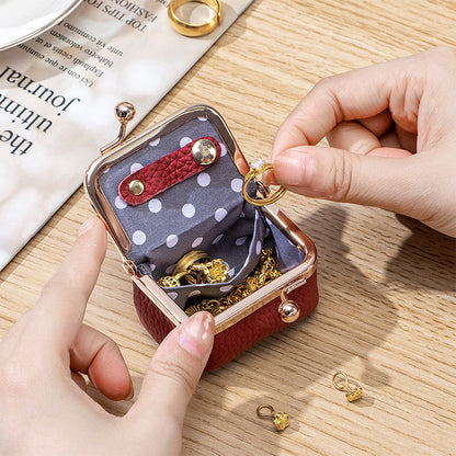 Mini smyckeskrin i äkta läder
