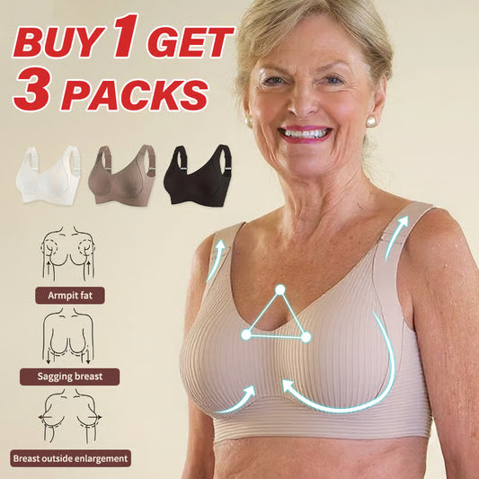 🎁 Sista dagen Köp 1 Få 3 Förpackningar 🔥 Superformerande Stållös Push-Up Bh Håller hela dagen – Ingen nedhängning längre (3-förpacknings set)