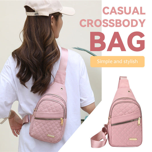 🏆️Stöldskyddsbroderi enfärgad Crossbody-väska för dagliga resor