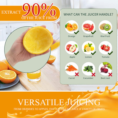 Juicemaskin med automatisk separering