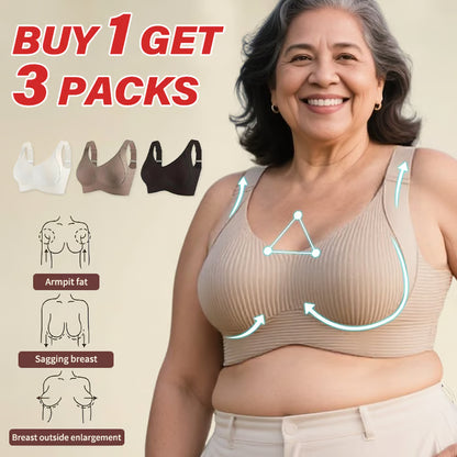 🎁 Sista dagen Köp 1 Få 3 Förpackningar 🔥 Superformerande Stållös Push-Up Bh Håller hela dagen – Ingen nedhängning längre (3-förpacknings set)