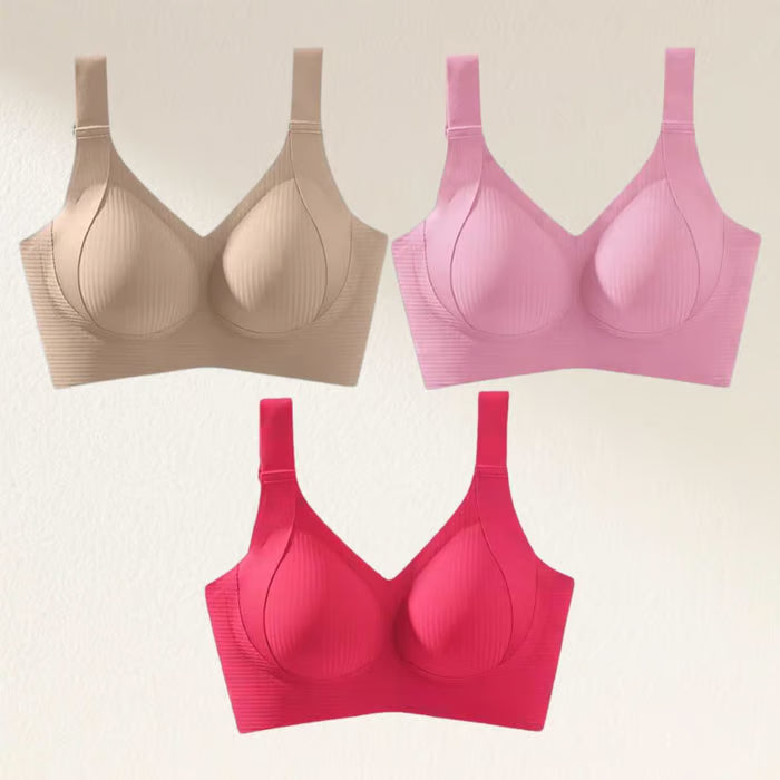 🎁 Sista dagen Köp 1 Få 3 Förpackningar 🔥 Superformerande Stållös Push-Up Bh Håller hela dagen – Ingen nedhängning längre (3-förpacknings set)