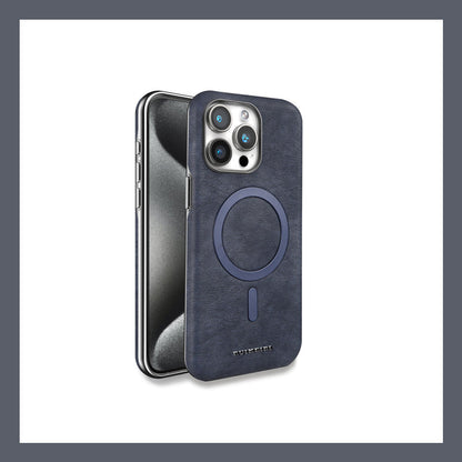 Telefonfodral i äkta läder - magnetisk laddning