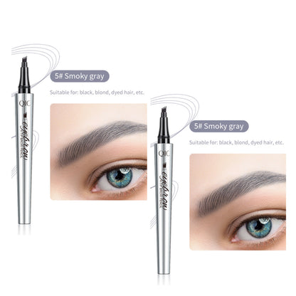 【🔥Köp 1 Få 1 Gratis】3D Vattentät Microblading Ögonbrynspenna 4 Gaffelspets Tatueringspenna