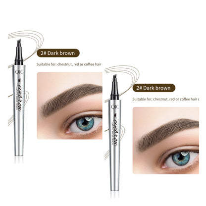 【🔥Köp 1 Få 1 Gratis】3D Vattentät Microblading Ögonbrynspenna 4 Gaffelspets Tatueringspenna