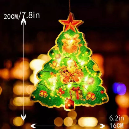 🎄Hängande lampor för julfönster