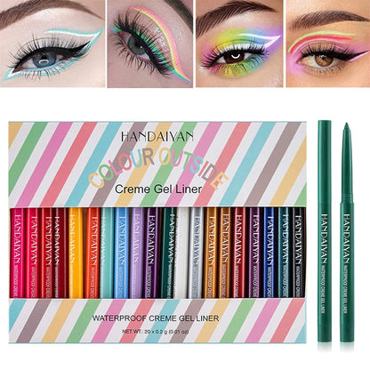 20-Teiliges Set Mit Farbigen Eyeliner-Stiften （20-delars uppsättning färgade eyelinerpennor）