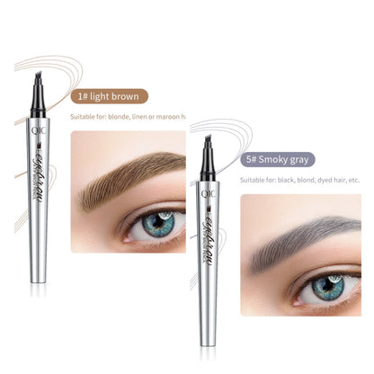 【🔥Köp 1 Få 1 Gratis】3D Vattentät Microblading Ögonbrynspenna 4 Gaffelspets Tatueringspenna