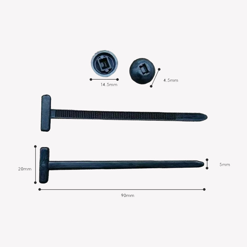 Snap-Fit Nylon Fästklämma för Bilreparationer