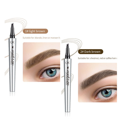 【🔥Köp 1 Få 1 Gratis】3D Vattentät Microblading Ögonbrynspenna 4 Gaffelspets Tatueringspenna