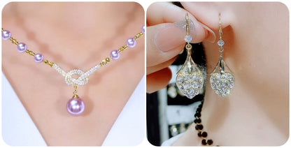 Halsband av naturliga pärlor