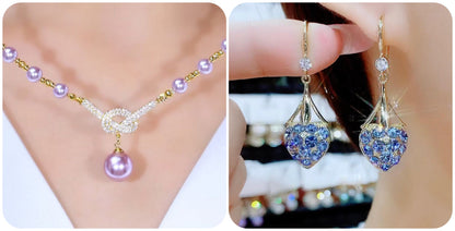 Halsband av naturliga pärlor