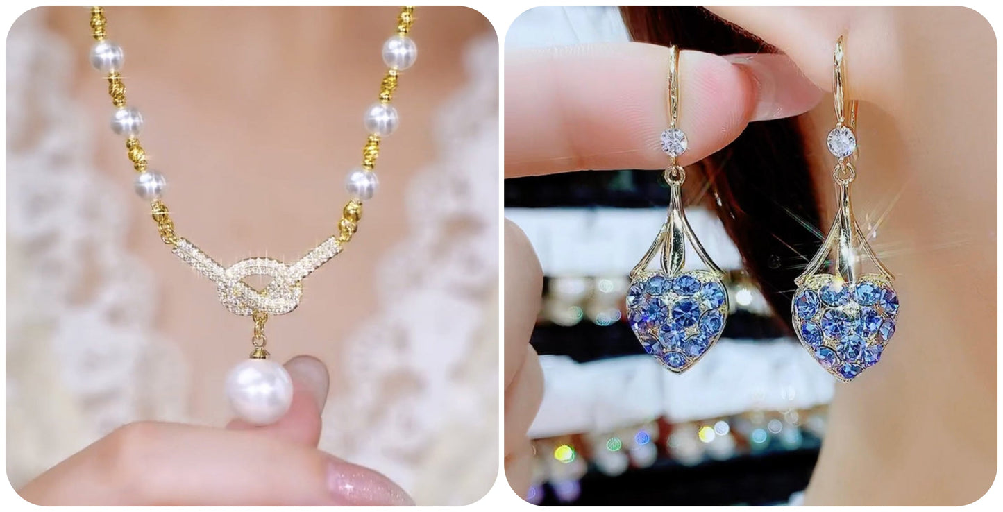 Halsband av naturliga pärlor