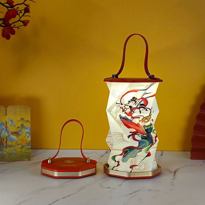 Hopfällbar Lampa Med Handtag