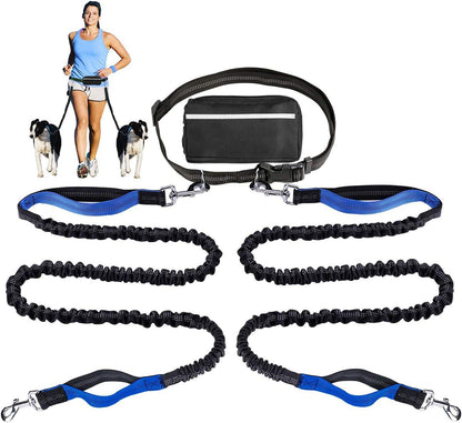 Handsfree Hundkoppel med Praktisk Midjeväska