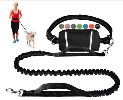 Handsfree Hundkoppel med Praktisk Midjeväska