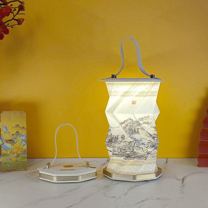 Hopfällbar Lampa Med Handtag