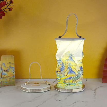 Hopfällbar Lampa Med Handtag