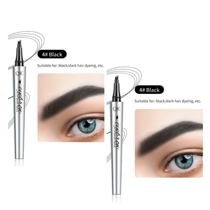 【🔥Köp 1 Få 1 Gratis】3D Vattentät Microblading Ögonbrynspenna 4 Gaffelspets Tatueringspenna