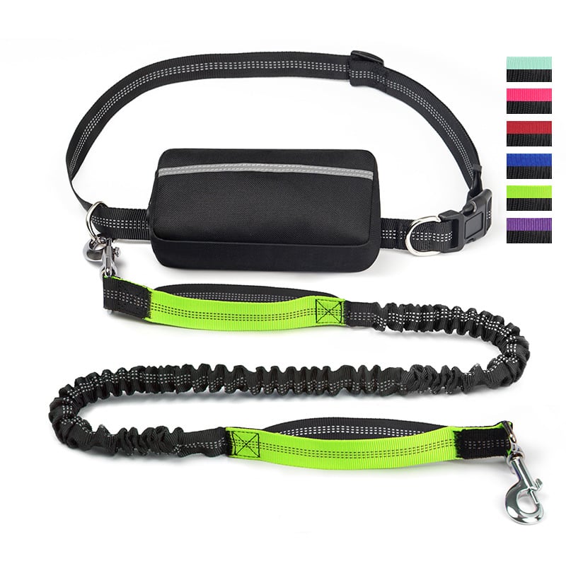 Handsfree Hundkoppel med Praktisk Midjeväska