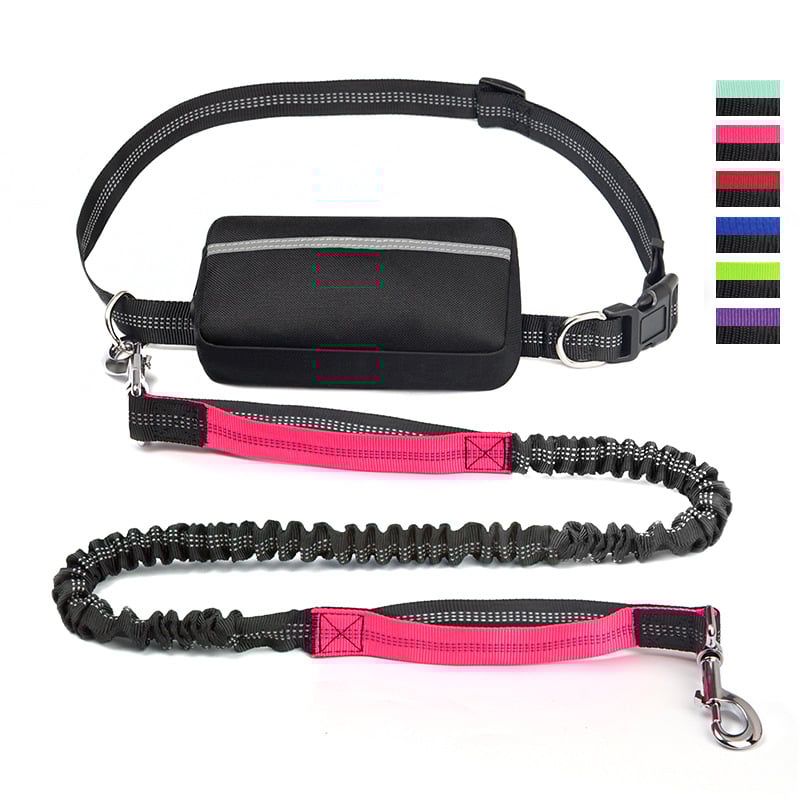 Handsfree Hundkoppel med Praktisk Midjeväska