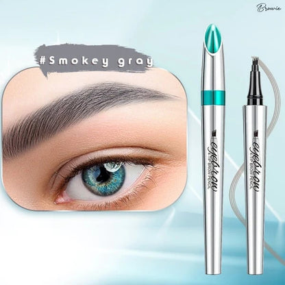 【🔥Köp 1 Få 1 Gratis】3D Vattentät Microblading Ögonbrynspenna 4 Gaffelspets Tatueringspenna