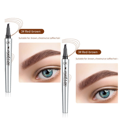 【🔥Köp 1 Få 1 Gratis】3D Vattentät Microblading Ögonbrynspenna 4 Gaffelspets Tatueringspenna