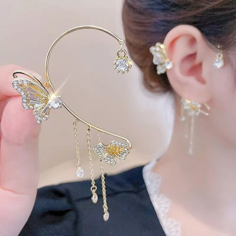 ✨🦋 Zirkoniaörhängen med fjärilstassar